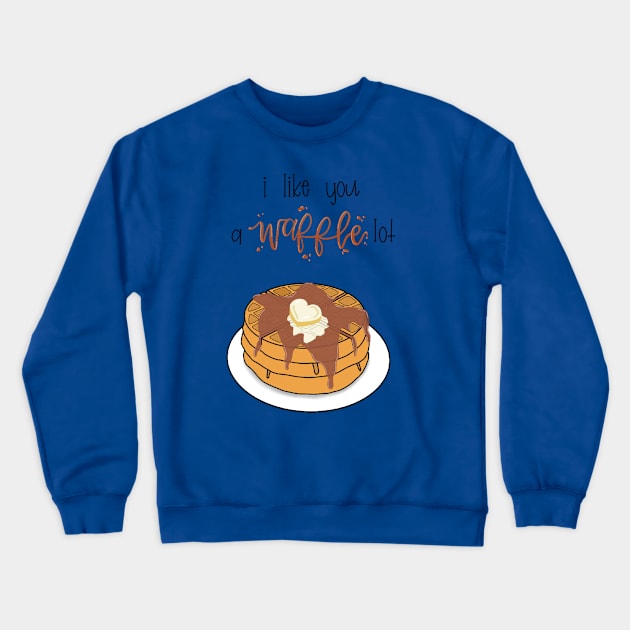 Waffle Love Crewneck Sweatshirt by LC Disnerd Designs